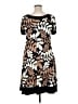GNW Print Brown Casual Dress Size 16 - photo 2