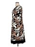GNW Print Brown Casual Dress Size 16 - photo 5