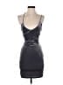Simplee Metallic Gray Cocktail Dress Size S - photo 1