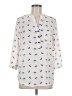 Ixia White 3/4 Sleeve Blouse Size M - photo 1