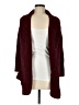 Seven7 100% Polyester Burgundy Cardigan Size M - photo 1