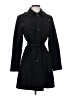 Gallery 100% Polyester Black Trenchcoat Size S - photo 1