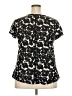 Merona 100% Polyester Black Short Sleeve Blouse Size XXL - photo 2