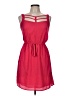 Bebop Solid Red Casual Dress Size M - photo 1