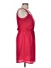 Bebop Solid Red Casual Dress Size M - photo 4