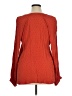 Umgee 100% Rayon Red Long Sleeve Blouse Size XL - photo 2