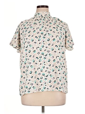 Ann Taylor Short Sleeve Blouse (view 1)