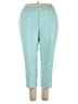 Bend Over 100% Polyester Solid Teal Casual Pants Size 22WP - photo 1