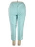 Bend Over 100% Polyester Solid Teal Casual Pants Size 22WP - photo 2