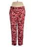 Escada Floral Red Casual Pants Size EU 46 / US 16 - photo 1