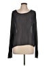 Tribal Black Long Sleeve Blouse Size L - photo 1