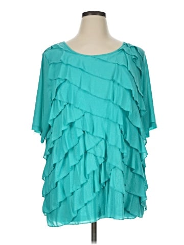 Maggie Barnes for Catherines Short Sleeve Blouse (view 1)