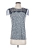 RED Valentino Blue Gray Short Sleeve Top Size XXS (estimated) - photo 1