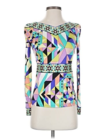 Emilio Pucci Long Sleeve Silk Top (view 1)
