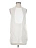 Alexander Wang 100% Silk White Ivory Sleeveless Silk Top Size 4 - photo 1