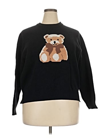 Orange Kiss Pullover Sweater (view 1)