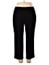Susan Graver Solid Black Casual Pants Size L (petite) - photo 1