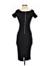 Love J Solid Black Cocktail Dress Size S - photo 2