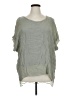 Umgee 100% Polyester Gray Short Sleeve Blouse Size XL - photo 1
