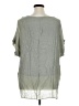 Umgee 100% Polyester Gray Short Sleeve Blouse Size XL - photo 2