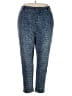 Assorted Brands Floral Tropical Blue Jeggings Size 3X - photo 1