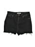 Zara Black Denim Shorts Size 8 - photo 1