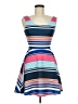 Derek Heart Stripes Blue Cocktail Dress Size M - photo 1
