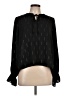 Everly 100% Polyester Black Long Sleeve Blouse Size L - photo 1