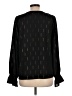 Everly 100% Polyester Black Long Sleeve Blouse Size L - photo 2