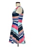 Derek Heart Stripes Blue Cocktail Dress Size M - photo 5
