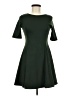 Popular Basics Solid Green Casual Dress Size M - photo 1