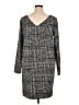 Ann Taylor LOFT Tweed Gray Casual Dress Size 16 (tall) - photo 2