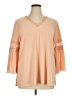 Alfani Orange 3/4 Sleeve Blouse Size XL - photo 1