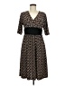 Travelsmith Print Brown Casual Dress Size M (petite) - photo 1
