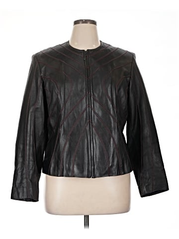 Katherine Kelly Collection Leather Jacket (view 1)