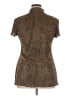DressBarn 100% Polyester Paisley Brown Short Sleeve Blouse Size 14 - photo 2