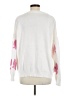 Unbranded 100% Polyester Hearts White Pullover Sweater Size M - photo 2