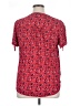 Westport 100% Rayon Red Short Sleeve Henley Size 1X - photo 2