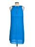 H&M 100% Polyester Solid Blue Casual Dress Size 12 - photo 2