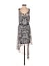 Guess 100% Polyester Animal Print Silver Casual Dress Size S - photo 1