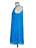 H&M 100% Polyester Solid Blue Casual Dress Size 12 - photo 5