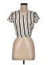 Garage 100% Rayon Ivory Short Sleeve Blouse Size M - photo 1