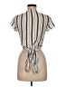 Garage 100% Rayon Ivory Short Sleeve Blouse Size M - photo 2