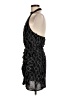 MNG 100% Polyester Animal Print Black Cocktail Dress Size 6 - photo 5