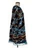 Nine West 100% Polyester Print Blue Casual Dress Size M - photo 4