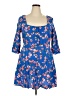 Simplee 100% Viscose Blue Casual Dress Size 20 - photo 1