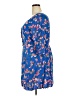 Simplee 100% Viscose Blue Casual Dress Size 20 - photo 5