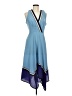 Sami + Dani Color Block Blue Casual Dress Size 8 - photo 1