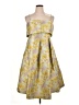 ASOS Floral Yellow Cocktail Dress Size 14 - photo 1