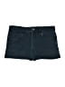 H&M Solid Blue Denim Shorts Size 4 - photo 1